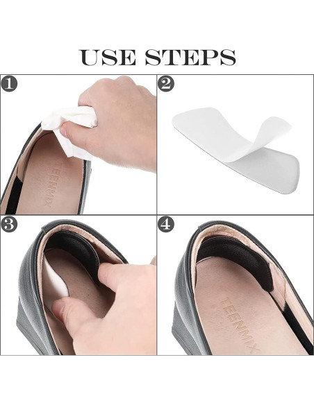 Almohadillas para Talones Hotop 6 Pares Mujeres Adhesivas