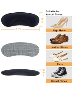 6 Pares Almohadillas Talón Comfowner Antideslizantes Ajuste Perfecto 2