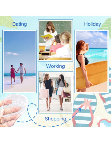 Almohadillas Metatarsales de Gel Xingfeng - 2 Pares Antideslizantes