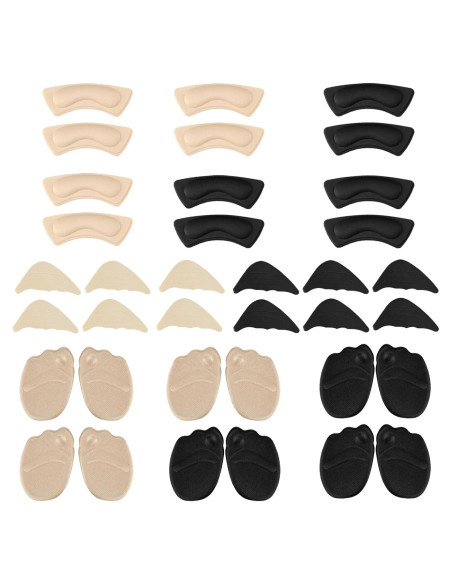 18 Pares Almohadillas Talones y Dedos Mujeres QBXMY7