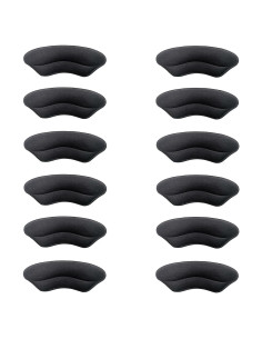 Almohadillas de Talón DLOSN - 6 Pares Negros para Zapatos