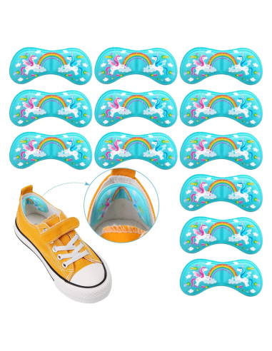 Geyoga 12 Piezas Almohadillas de Talón para Niños Estilo Unicornio