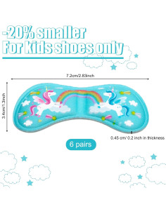 Geyoga 12 Piezas Almohadillas de Talón para Niños Estilo Unicornio 2