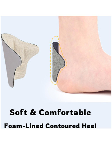 Almohadillas para Talones PALAKATE 4D Espuma Viscoelástica 3 Pairs