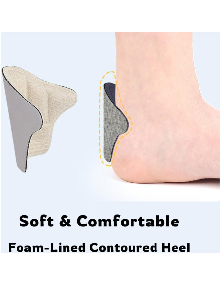 Almohadillas para Talones PALAKATE 4D Espuma Viscoelástica 3 Pairs