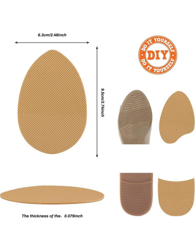 Agarradores Antideslizantes Riootlnm para Zapatos - Gel Silicona Amarillo