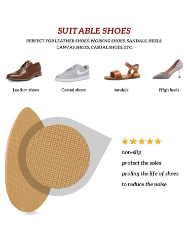 Agarradores Antideslizantes Riootlnm para Zapatos - Gel Silicona Amarillo