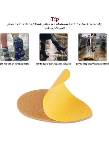 Agarradores Antideslizantes Riootlnm para Zapatos - Gel Silicona Amarillo