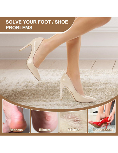 6 Pares Almohadillas para Talones Pasonly Antideslizantes