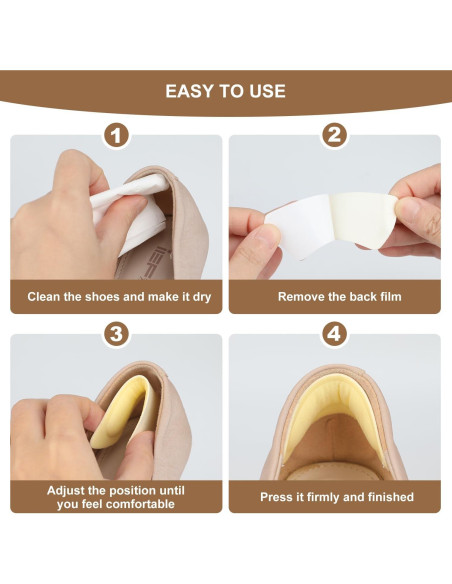 6 Pares Almohadillas para Talones Pasonly Antideslizantes