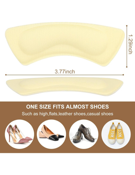 6 Pares Almohadillas para Talones Pasonly Antideslizantes