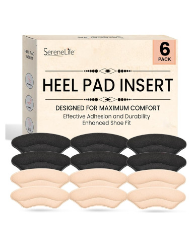 Almohadillas para Talón Sound Around - 6 Pares Suaves y Adhesivas