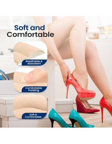 Almohadillas para Talón Sound Around - 6 Pares Suaves y Adhesivas