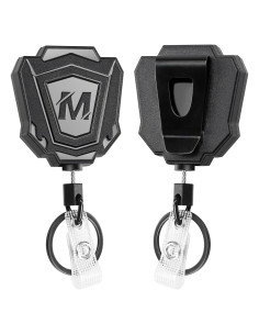 2 Llavero Retráctil Maileto con Clip y Cable de 80 cm