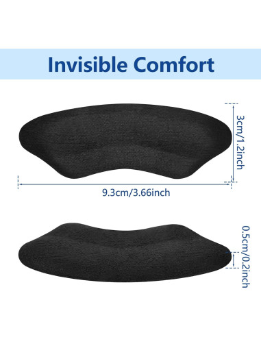 Protectores de Talón WONDSIGHIN - Almohadillas Antideslizantes 4 Pares