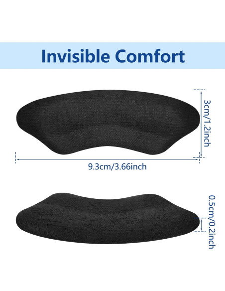 Protectores de Talón WONDSIGHIN - Almohadillas Antideslizantes 4 Pares