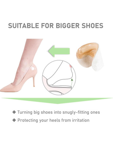 Agarradores de Talón Antideslizantes VivoFoot - 4 Pares Gel