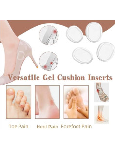 Almohadillas de Gel para Talón Eacozy - 2 Pares Unisex 2