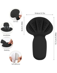 6 Almohadillas Adhesivas para Talón Ptwola - Reutilizables 2