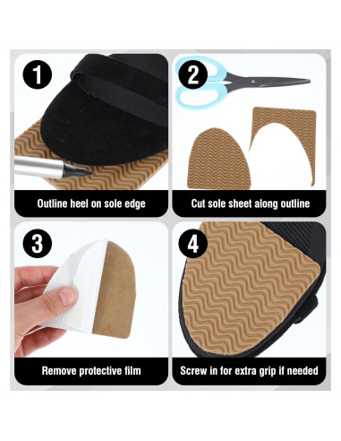 Almohadillas Antideslizantes para Tacones ValueBargain 4-Pack