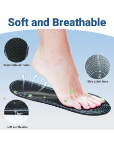 4 Pares de Plantillas Transpirables de Láttex REDANHA 35-45 2