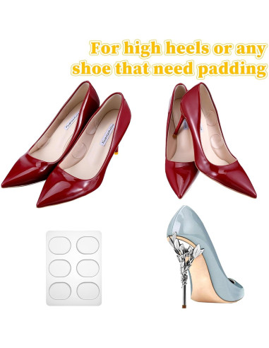 34 Piezas Almohadillas de Gel para Talón TIESOME - Silicona Transparente