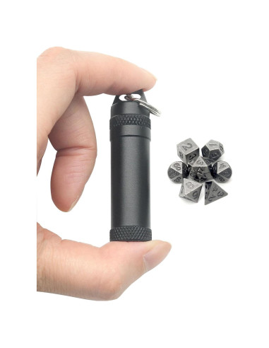 Conjunto de Dados Mini PJOY Portátil D&D 7PCS Cobre Antiguo