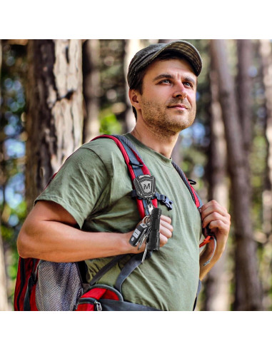 2 Llavero Retráctil Maileto con Clip y Cable de 80 cm