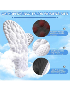 Plantillas 4D Cloud DWTWLE de espuma viscoelástica para hombres y mujeres 2