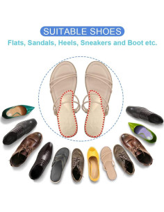 Insertos para zapatos Dr. Foot con soporte de arco - Pequeño Beige 2