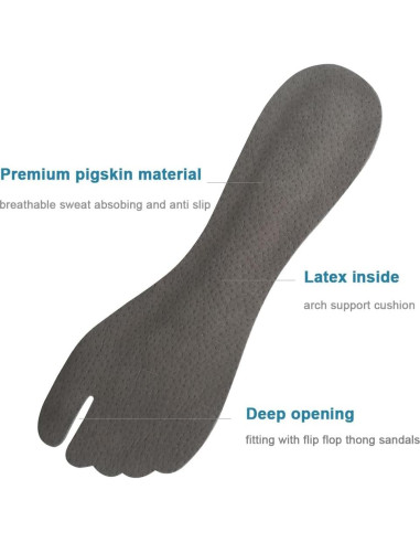 2 Pares Plantillas Antideslizantes BTXYM Piel de Cerdo 5-8