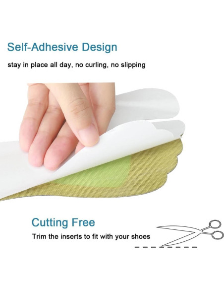 2 Pares Plantillas Antideslizantes BTXYM Piel de Cerdo 5-8