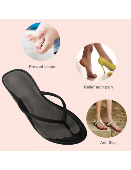 2 Pares Plantillas Antideslizantes BTXYM Piel de Cerdo 5-8