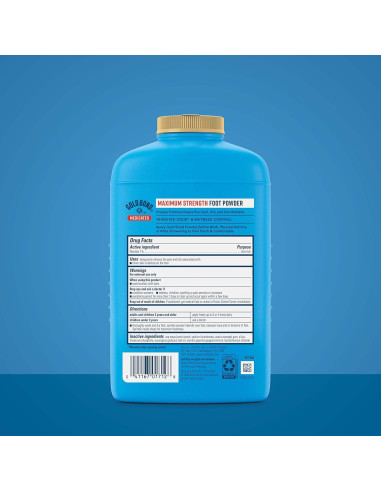 Polvo para pies medicado Gold Bond 10 oz. Sin talco, control de olores