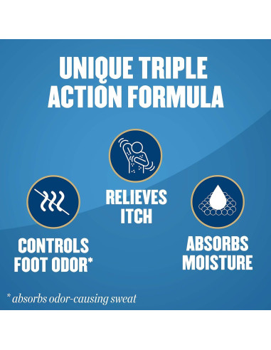 Polvo para pies medicado Gold Bond 10 oz. Sin talco, control de olores