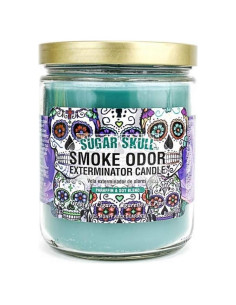 Vela Exterminador de Olores a Humo Calavera de Azúcar 13oz