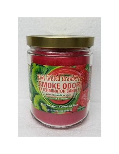 Juego de 3 Velas Exterminador de Olores a Humo 368 g Kiwi Fresa