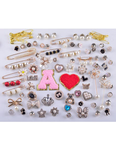 Kit de Encantos para Calcetines Eswala - 100 Piezas Oro 2