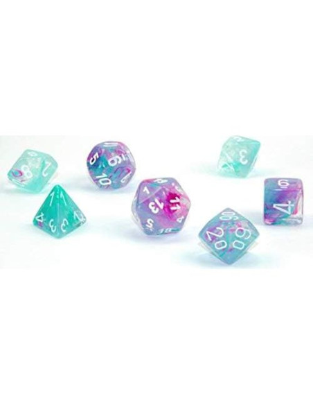 Juego de Dados Poliedricos Chessex Nebula Wisteria 7 Pzas Juego de Dados Poliedricos Chessex Nebula Wisteria 7 Pzas