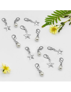 Encantos de Cordones Punk para Zapatillas - Plata - DIY 2