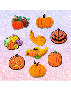 Adornos de Zapatos de Otoño 25 Piezas PVC para Adultos 2