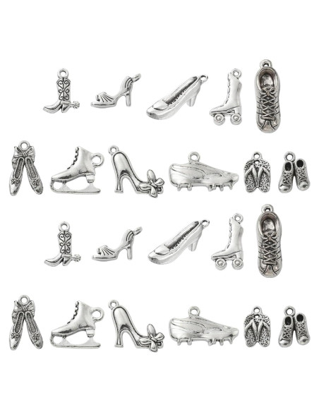 Encantos de Zapatos DanLingJewelry 120 Piezas 12 Estilos Encantos de Zapatos DanLingJewelry 120 Piezas 12 Estilos
