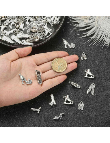 Encantos de Zapatos DanLingJewelry 120 Piezas 12 Estilos