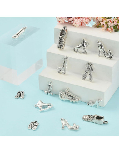 Encantos de Zapatos DanLingJewelry 120 Piezas 12 Estilos