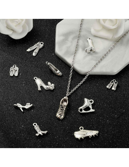 Encantos de Zapatos DanLingJewelry 120 Piezas 12 Estilos Encantos de Zapatos DanLingJewelry 120 Piezas 12 Estilos