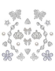 22 Piezas Accesorios para Zapatos WAQYGZO Charms Brillantes