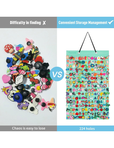 Organizador Colgante de Encantos para Zapatos PACMAXI 224 Agujeros Organizador Colgante de Encantos para Zapatos PACMAXI 224 Agujeros