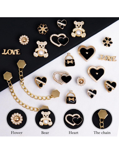 20 Encantos de Zapato Brillantes para Mujeres - Decoración DIY