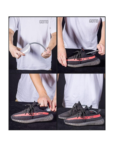 2 Pares de Árboles de Zapatos Plástico Negro 27 cm Ajustables