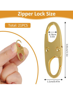 Candado Combinado Antirrobo Phinus 21PCS Dorado para Equipaje 2